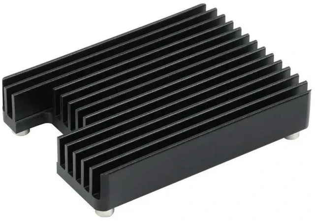 Alt view image 2 of 2 - CM4-HEATSINK-B,Dedicated Aluminum Heatsink for Raspberry Pi Compute Module 4 CM4, with Antenna Notch