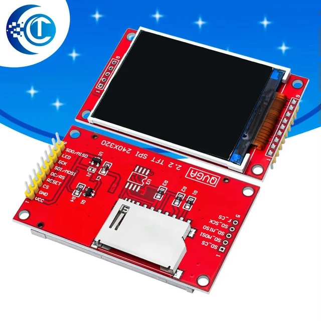 Alt view image 2 of 3 - 2.2" 240x320 SPI TFT LCD Display Module ILI9341 Driver for DIY Electronics Projects