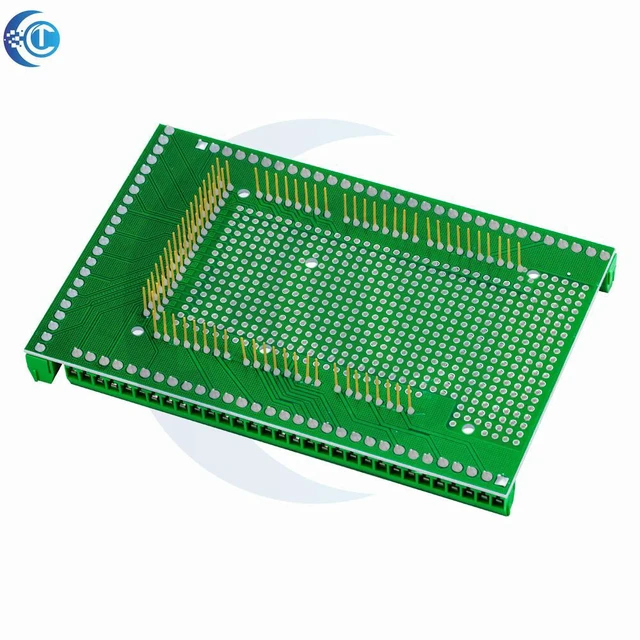 Alt view image 2 of 3 - MEGA2560 Prototype Shield Double-Sided DIY PCB Protoboard with Screw Terminals