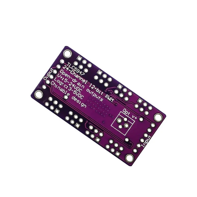Alt view image 3 of 3 - TLC5947 12-Bit 24-Channel PWM LED Driver Module With Internal Oscillator 12 Bit 3-5.5V