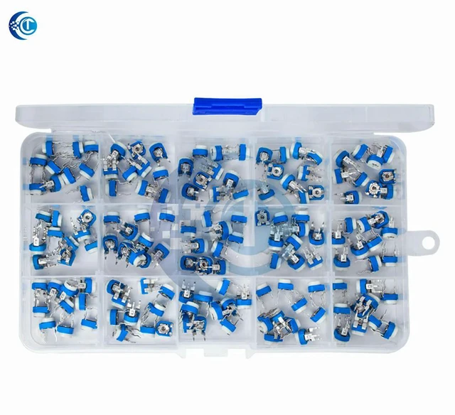 Alt view image 3 of 3 - 150PCS RM065 Adjustable Resistor Kit 51M Potentiometers Boxed DIY Electronic Components
