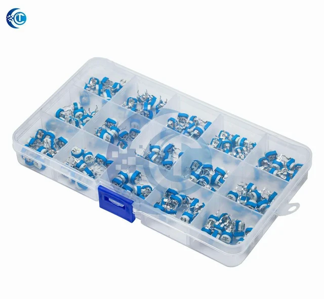 Alt view image 2 of 3 - 150PCS RM065 Adjustable Resistor Kit 51M Potentiometers Boxed DIY Electronic Components