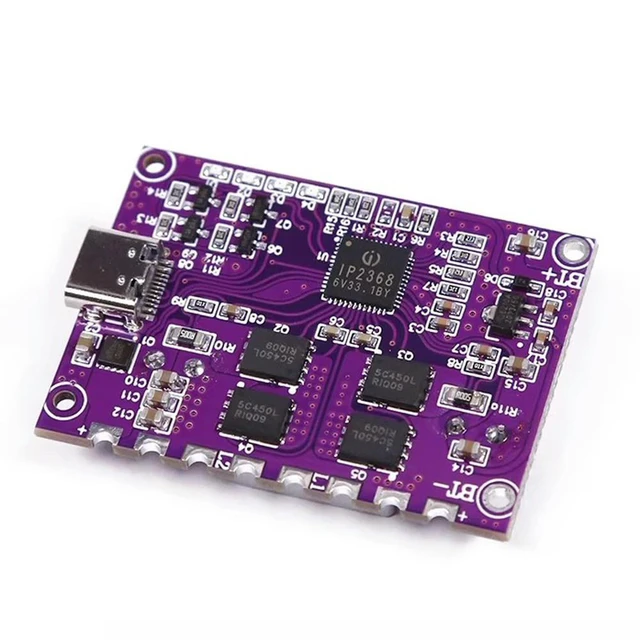 Alt view image 3 of 3 - IP2368 Bidirectional 100w Fast Charging Module Buck-Boost Type-c Interface 4S Lithium High-Power Fast Charging Board