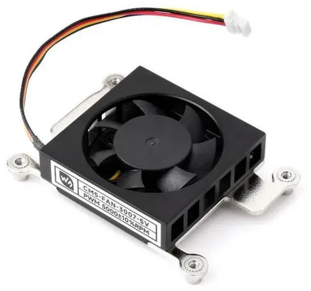 Main image of CM5-FAN-3007-5V,Dedicated 3007 Cooling Fan For Raspberry Pi Compute Module 5,Low Noise,With Thermal Tapes,5V Power Supply
