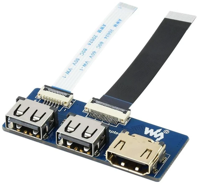 Alt view image 2 of 3 - 2PCS/lots USB HDMI Adapter,USB HDMI Adapter for CM4-IO-BASE, Adapting FFC Connector To Standard Connector