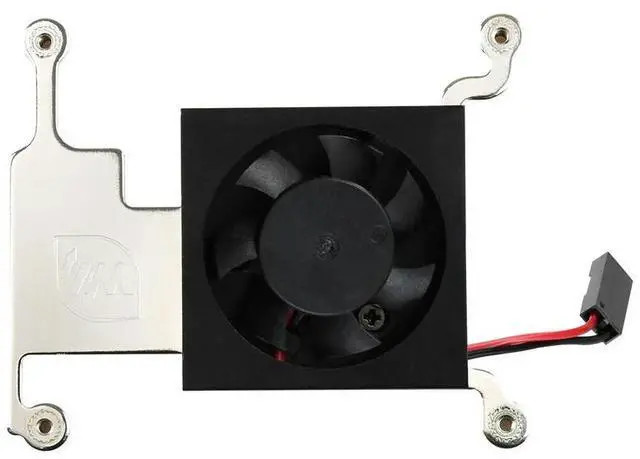 Alt view image 2 of 3 - Low Profile CPU Cooling Fan with Aluminum Alloy Bracket for Raspberry Pi 4B 3B+ 3B