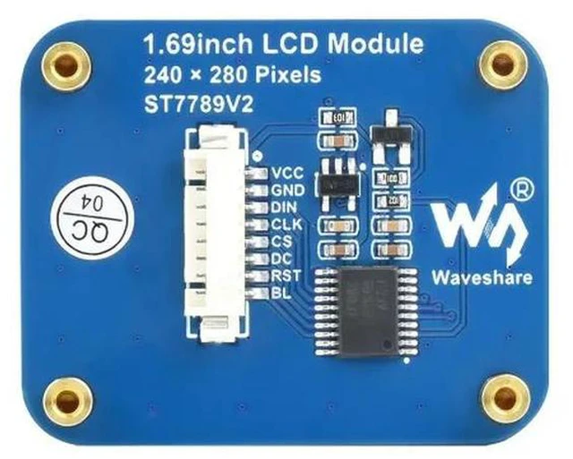 Main image of 1.69inch LCD Display Module, 240×280 Resolution, SPI Interface, IPS, 262K Colors