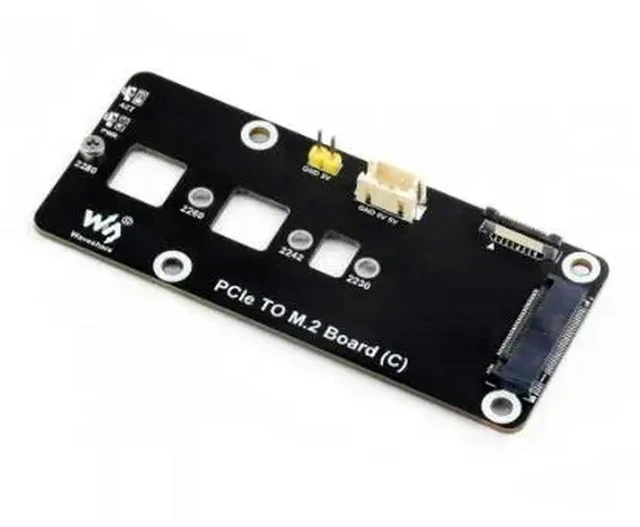 Alt view image 2 of 2 - PCIe To M.2 Adapter Board(C) for Raspberry Pi5,Supports NVMe Protocol M.2 Solid State Drive,High-speed Reading/Writing
