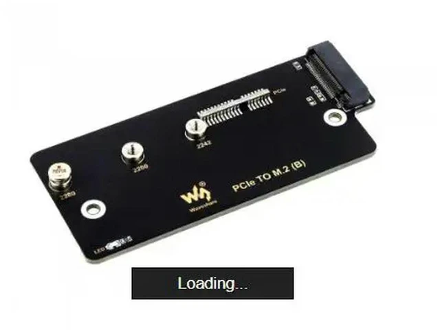 Alt view image 2 of 3 - PCIe TO M.2 adapter (B),Supports NVMe Protocol M.2 Solid State Drive,High-speed Reading/Writing,Supports Raspberry Pi