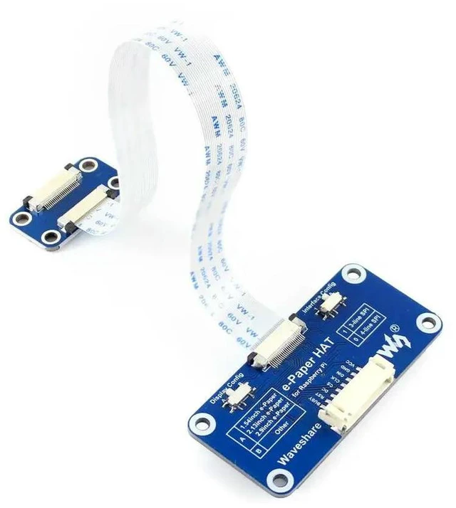 Alt view image 2 of 3 - Universal e-Paper Raw Panel Driver HAT Supports Various SPI E-Paper Raw Panels