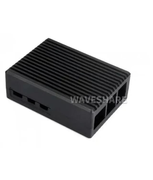 Alt view image 2 of 3 - PI5-CASE-I Aluminum Stripe Grooved Case For Raspberry Pi 5, Built-In Cooling Fan And Heatsink Pillars