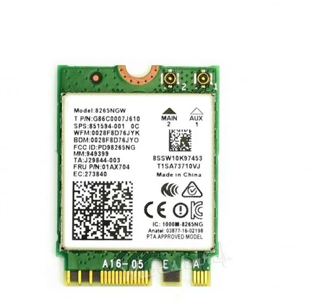 Main image of -AC8265 NIC, Dual-Band Wi-Fi 5, Bluetooth 4.2, High Speed And Low Latency