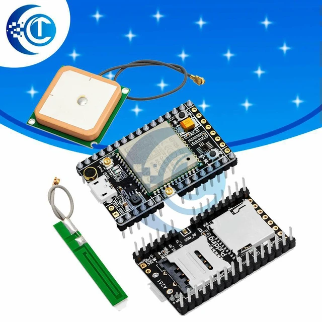 Alt view image 2 of 3 - RCmall A9G Development Board GPRS GSM GPS BDS Quad-band Module Support SMS Voice AT Command for Watch