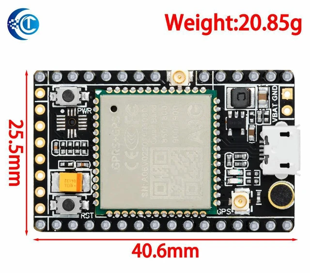 Main image of RCmall A9G Development Board GPRS GSM GPS BDS Quad-band Module Support SMS Voice AT Command for Watch