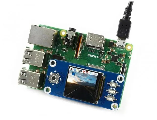 Main image of 1.3inch LCD HAT,240x240, 1.3inch IPS LCD display HAT for Raspberry Pi
