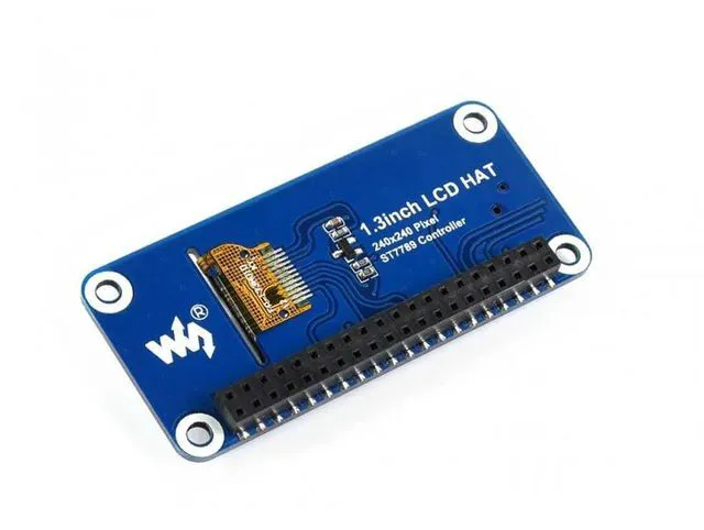 Alt view image 3 of 3 - 1.3inch LCD HAT,240x240, 1.3inch IPS LCD display HAT for Raspberry Pi