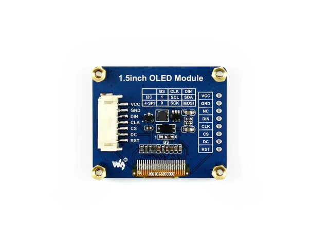 Alt view image 2 of 3 - 128*128 Pixels General 1.5inch OLED display Module 16 Gray Scale SPI I2C Interface