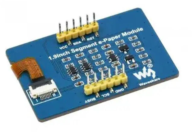 Alt view image 2 of 3 - 1.9inch Segment e-Paper Module,91 Segments,I2C Bus,Ideal for Temperature and humidity meter, Humidifier, Digital Meter