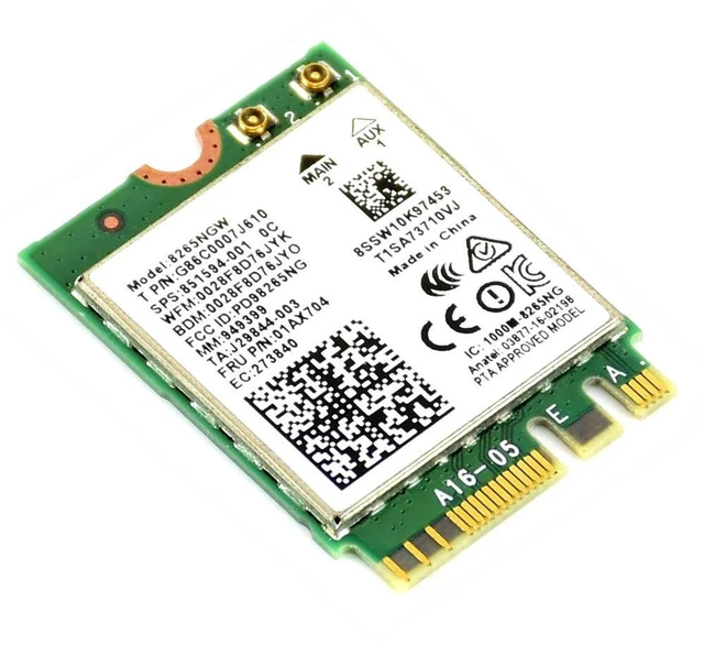 Alt view image 2 of 3 - -AC8265 AC8265 NIC for Jetson Nano, / Blue tooth