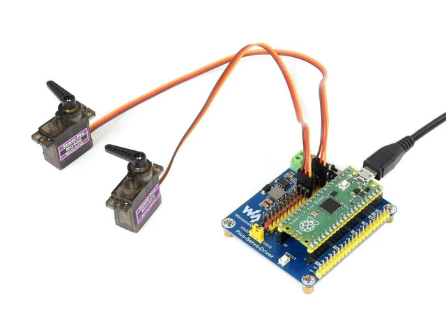 Alt view image 2 of 3 - Servo Driver Module for Raspberry Pi Pico, 16-ch Outputs, 16-bit Resolution