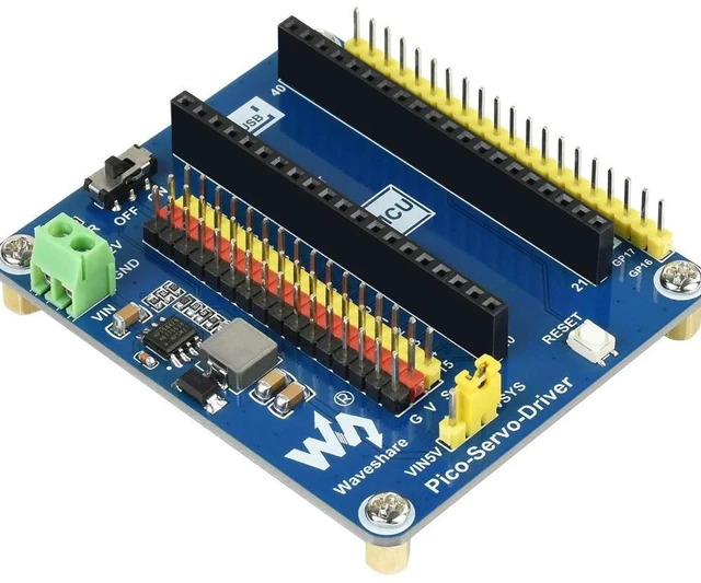 Alt view image 2 of 3 - Servo Driver Module for Raspberry Pi Pico 16-ch Outputs 16-bit Resolution