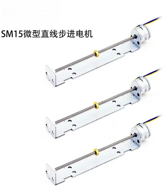Alt view image 2 of 3 - FOR SM15 Miniature Linear Sliding Table Stepper Motor Two-phase Four-wire Linear Telescopic Lens Motor