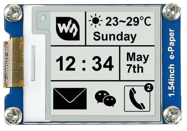 Alt view image 2 of 3 - 1.54 inch 2 Colors EPD E-paper Screen Custom Design Electronic Digital E-ink Display Module Screen