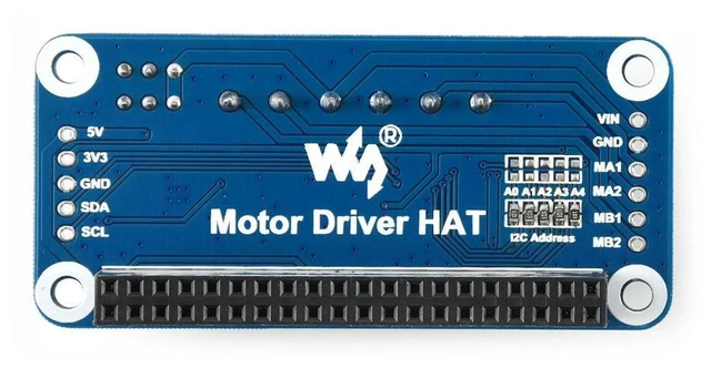Alt view image 2 of 3 - I2C Interface Motor Driver HAT for Raspberry Pi Onboard PCA9685 Chip TB6612FNG Dual H-bridge
