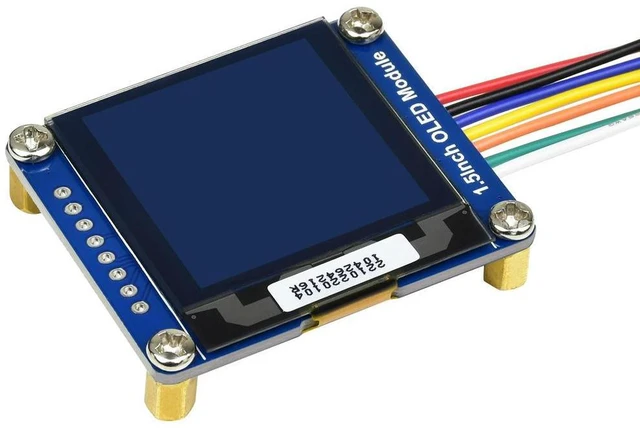 Main image of 1.5inch diagonal 128x128 pixels 16 gray scale with embedded controller communicating via SPI or I2C interface
