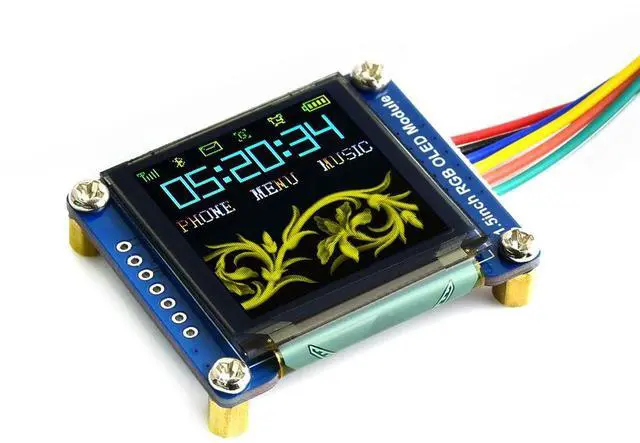 Main image of 1.5inch RGB OLED Module,RGB OLED Display Module, 65K RGB Colors, 128×128, SPI
