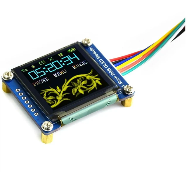 Alt view image 2 of 3 - 1.5inch RGB OLED Module,Display Module,65K RGB Colors, 128×128, SPI
