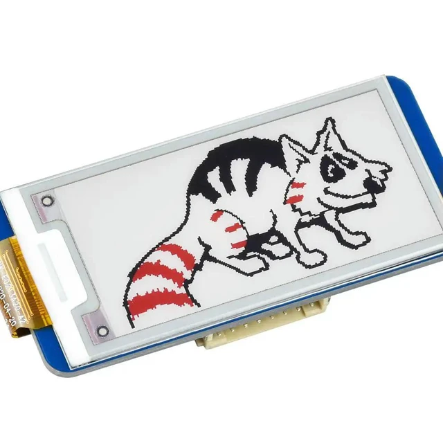 Alt view image 2 of 3 - 2.13inch E-Ink Display HAT for Raspberry Pi 4B/3B+/3B/2B/Zero/Zero W/WH and Jetson Nano White Black Red Three-Color