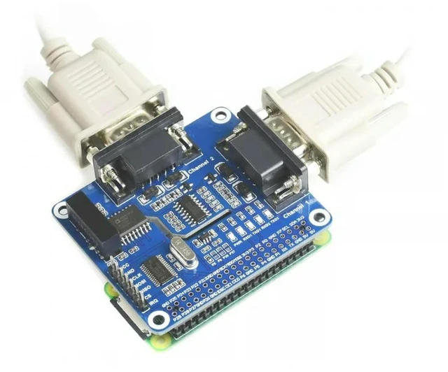 Alt view image 3 of 3 - 2-CH RS232 HAT,2-Channel Isolated RS232 Expansion HAT for Raspberry Pi