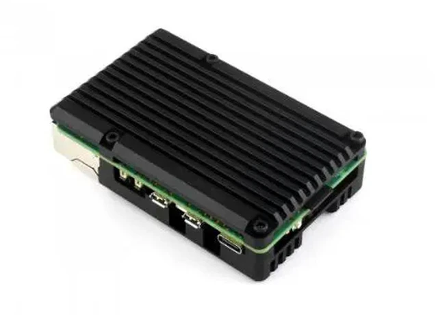 Main image of PI5-CASE-H Aluminium Alloy Case (H) for Raspberry Pi 5, With Temperature-Controlled Blower Fan