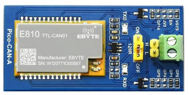 Alt view image 3 of 3 - CAN Bus Module for Raspberry Pi Pico UART to CAN conversion