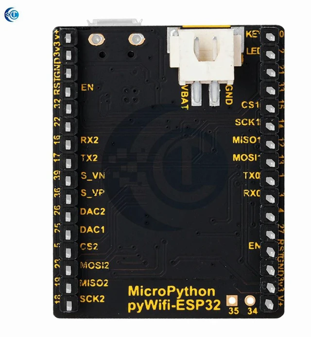 Alt view image 3 of 3 - PY-ESP32 Micro Python IoT Learning Development Board DC3.6V-6V ESP32 WR-00N-32 Module Miro-USB +BT+BLE MCU Module