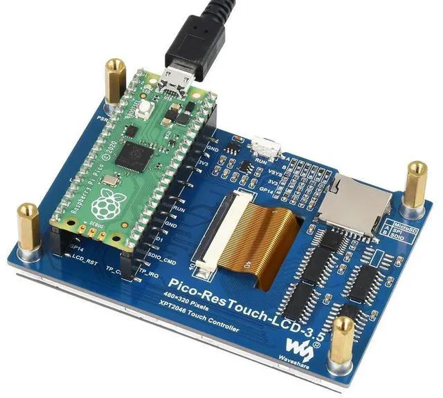 Alt view image 3 of 3 - 3.5inch Touch Display Module for Raspberry Pi Pico 65K Colors 480*320 SPI