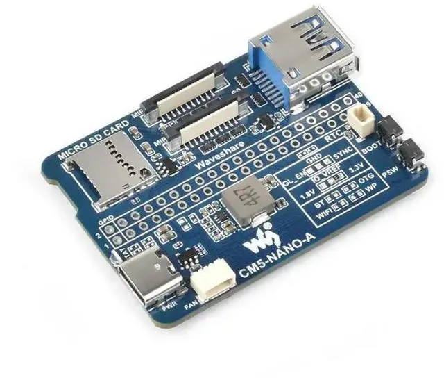 Alt view image 2 of 2 - CM5-NANO-A,Nano Base Board (A) for Raspberry Pi Compute Module 5, Same Size As The CM5