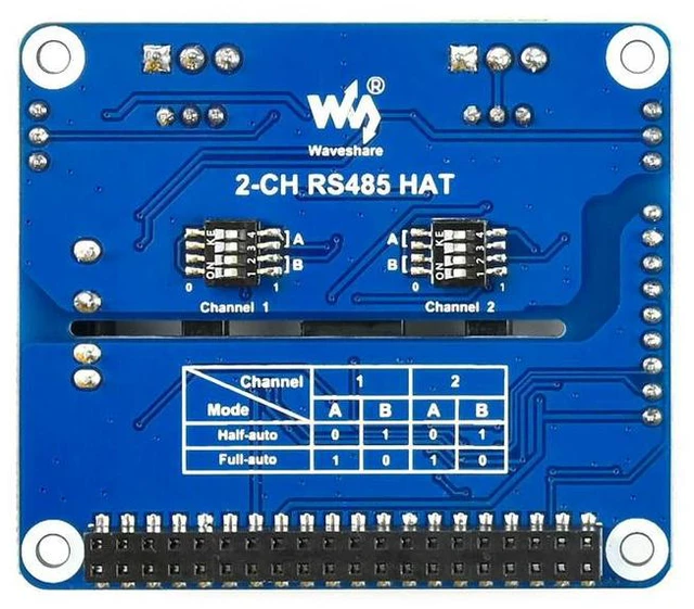 Alt view image 3 of 3 - 2-Channel Isolated RS485 Expansion HAT SC16IS752+SP3485 Solution for Raspberry Pi