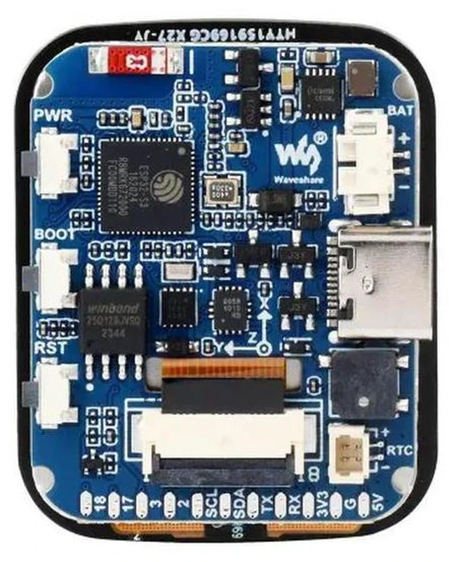 Alt view image 2 of 3 - ESP32-S3 1.69inch Touch Display Development Board,240×280 Pixels,Micro LCD Display With ESP32-S3,Accelerometer Sensor