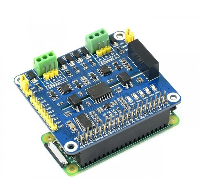 Alt view image 2 of 3 - 2-CH RS485 HAT,2-Channel Isolated RS485 Expansion HAT for Raspberry Pi