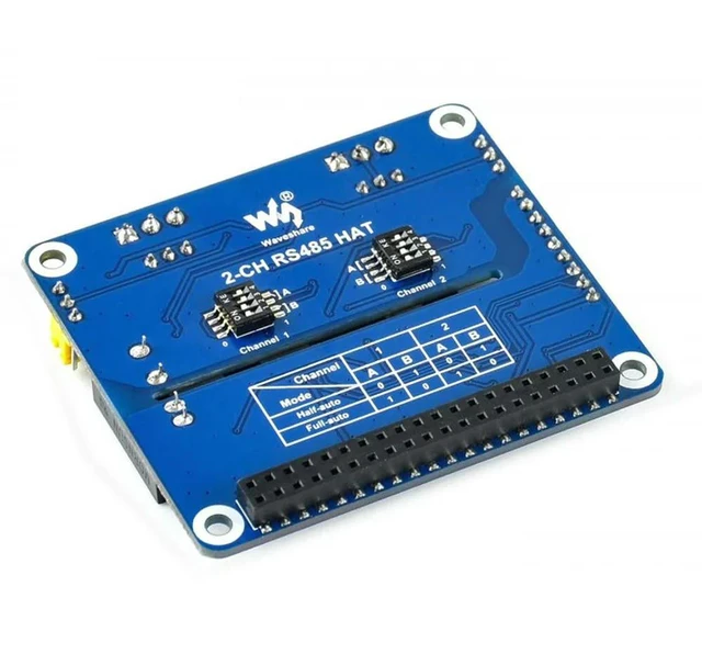 Alt view image 3 of 3 - 2-CH RS485 HAT,2-Channel Isolated RS485 Expansion HAT for Raspberry Pi