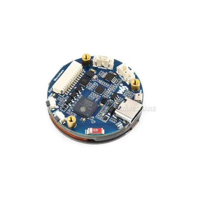Alt view image 2 of 3 - ESP32-S3 1.32inch AMOLED Round Touch Display Development Board,466×466 Pixels,QSPI Interface,Supports Wi-Fi Bluetooth5