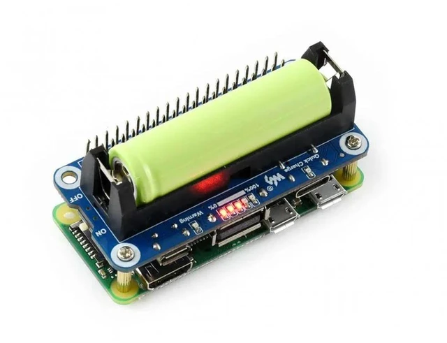 Alt view image 3 of 3 - Li-ion HAT for Raspberry Pi, 5V Output, Quick Charge