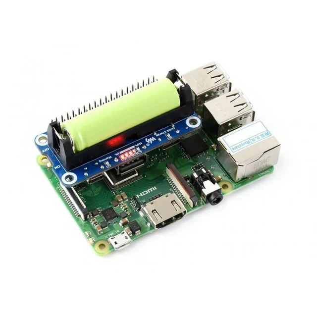 Alt view image 2 of 3 - Li-ion HAT for Raspberry Pi, 5V Output, Quick Charge