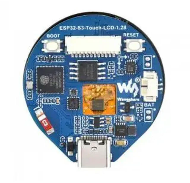 Main image of ESP32-S3-Touch-LCD-1.28,Development Board, with 1.28inch Round Touch LCD, Compact size, Accelerometer And Gyroscope Sensor