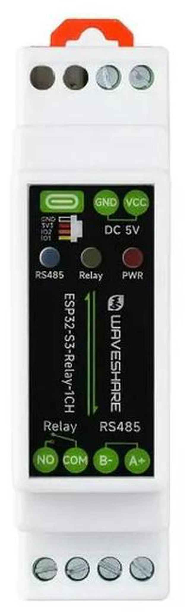 Alt view image 3 of 3 - ESP32-S3-Relay-1CH,Industrial 1-Channel ESP32-S3 Relay Module,Supports /Bluetooth/RS485 Control,Multiple