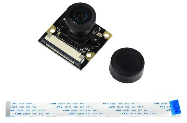 Alt view image 2 of 3 - RPi Camera (G) for Raspberry Pi, OV5647, 5MP, Wider Field of View, Adjustable Focus