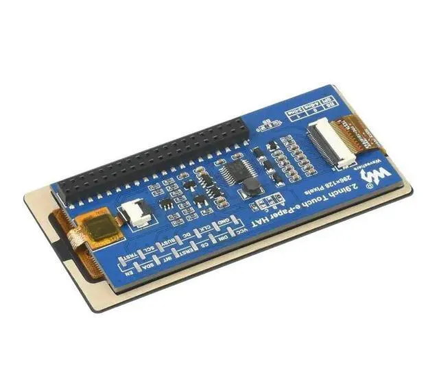 Alt view image 3 of 3 - 2.9inch Touch e-Paper HAT E-Ink Display for Raspberry Pi, 5-Points Capacitive Touch, 296×128, Black / White, SPI