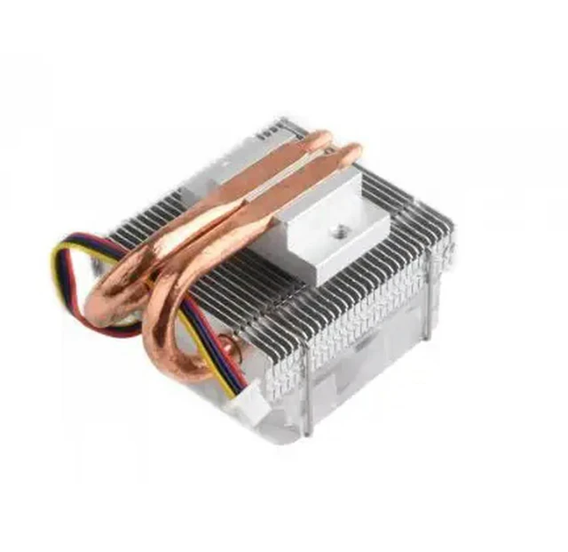 Alt view image 2 of 3 - ICE Tower Fan V2 for Pi5 Low-Profile ICE Tower CPU Cooling Fan for Raspberry Cooler,U-Shaped Copper Tube,Cooling Fins,RGB LED